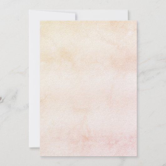 Invitation Pampas rose marié or gazon Fête des mariées luxe (Dos)