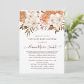 Invitation Pampas Rustique Conduite Neutre Genre Par Baby sho (Debout devant)