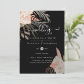 Invitation Pampas Tropical Grass Terracotta Mariage (Debout devant)