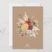 Invitation Pampas Vintage tropical Jardin Floral Quinceañera (Dos)