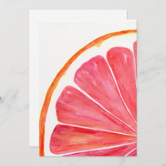 Invitation Pamplemousse (Devant / Derrière)