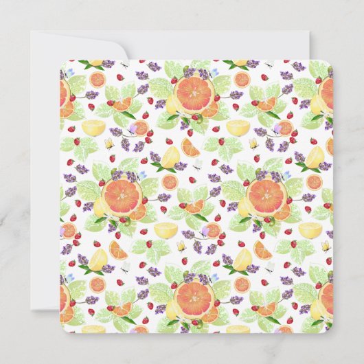 Invitation Pamplemousse Citron orange Citrus Fruit Mix Cockta (Dos)