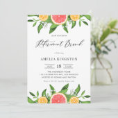 Invitation Pamplemousse et oranges Retraite d'été Brunch (Debout devant)