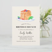 Invitation Pancake Anniversaire Brunch Party (Debout devant)