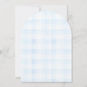 Invitation Pancake Baby Brunch Baby shower aux bleuets (Dos)