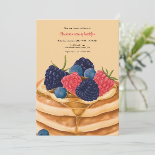 Invitation Pancake Breakfast (Debout devant)