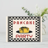 Invitation Pancake Breakfast Invitations, Style Vintage (Debout devant)