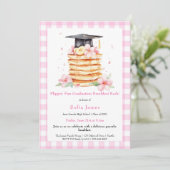 Invitation Pancake Graduation Breakfast Celebration (Debout devant)