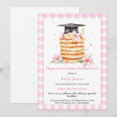 Invitation Pancake Graduation Breakfast Celebration (Devant / Derrière)