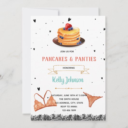 Invitation Pancake Lingerie (Devant)