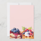 Invitation Pancake | Pajama Party | Anniversaire de la fille  (Dos)