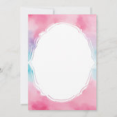 Invitation Pancake rose Bébé Brunch Berry Baby shower (Dos)