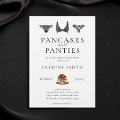 Invitation Pancakes et culottes Lingerie Fête des mariées mod