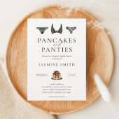 Invitation Pancakes et culottes Lingerie Fête des mariées mod