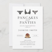 Invitation Pancakes et culottes Lingerie Fête des mariées mod (Devant)