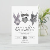 Invitation Pancakes et culottes lingerie nuptiale douche (Debout devant)