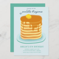 Pancakes et pyjamas fête d'anniversaire