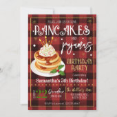 Invitation Pancakes et pyjamas Fête de Noël (Devant)