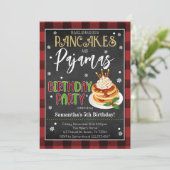 Invitation Pancakes et pyjamas Fête de Noël (Debout devant)