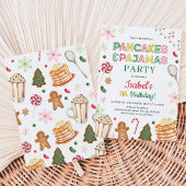 Invitation Pancakes et Pyjamas Noël Anniversaire