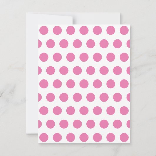 Invitation Pancakes et pyjamas Pois fête d'anniversaire (Dos)