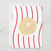 Invitation Pancakes et Pyjamas Soirée Pyjama Filles | Noël (Dos)