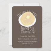 Invitation Pancakes et Pyjamas Soirée Pyjama Filles | Thème d (Devant)