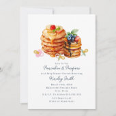 Invitation Pancakes + Pacificateurs Baby shower Petit déjeune (Devant)