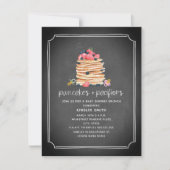 Invitation Pancakes + Pacificateurs Chalkboard Brunch Baby sh (Devant)