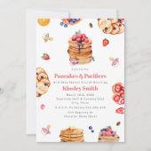 Invitation Pancakes & Pacificateurs Petit déjeuner Baby showe (Devant)