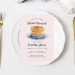 Invitation Pancakes rose Brunch nuptial<br><div class="desc">Pancakes Bridal Brunch Invitation</div>