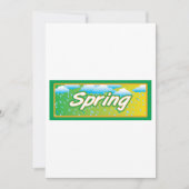 Invitation Pancarte bannière de printemps (Devant)