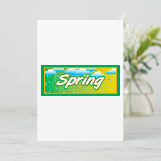 Invitation Pancarte bannière de printemps
