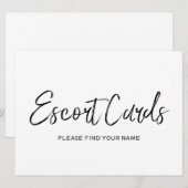 Invitation Pancarte "Cartes de placement de table" de mariage (Devant / Derrière)