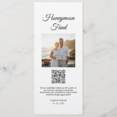 Invitation Pancarte de code QR pour la caisse de lune de miel (Devant)