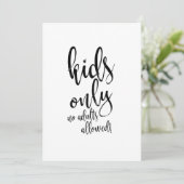 Invitation Pancarte de mariage abordable de calligraphie de t (Debout devant)