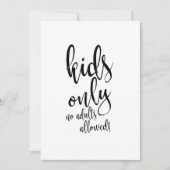 Invitation Pancarte de mariage pas chère calligraphiée pour t (Devant)