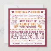 Invitation Pancarte de Photomaton (Devant)