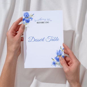 Invitation Pancarte de table de desserts pour mariage avec qu