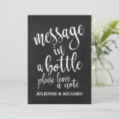 Invitation Pancarte de tableau noir abordable Message dans un (Debout devant)