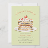 Invitation Pancartes vert à la menthe | Joli Brunch d'anniver (Devant)