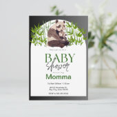 Invitation Panda Baby shower (Debout devant)
