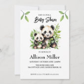 Invitation Panda Baby shower (Devant)