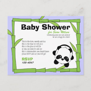 Invitation Panda-Boo