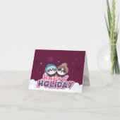Invitation Panda de vacances joyeuses (Devant)