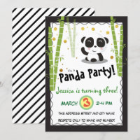 Panda fête d'anniversaire