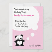 Invitation Panda Kawaii (Dos)