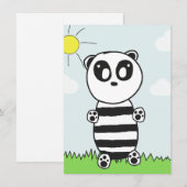 Invitation Panda Kids (Devant / Derrière)