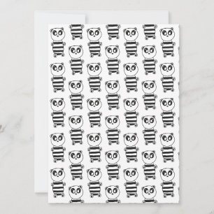 Invitation Panda Kids