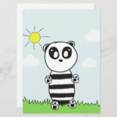Invitation Panda Kids (Devant / Derrière)